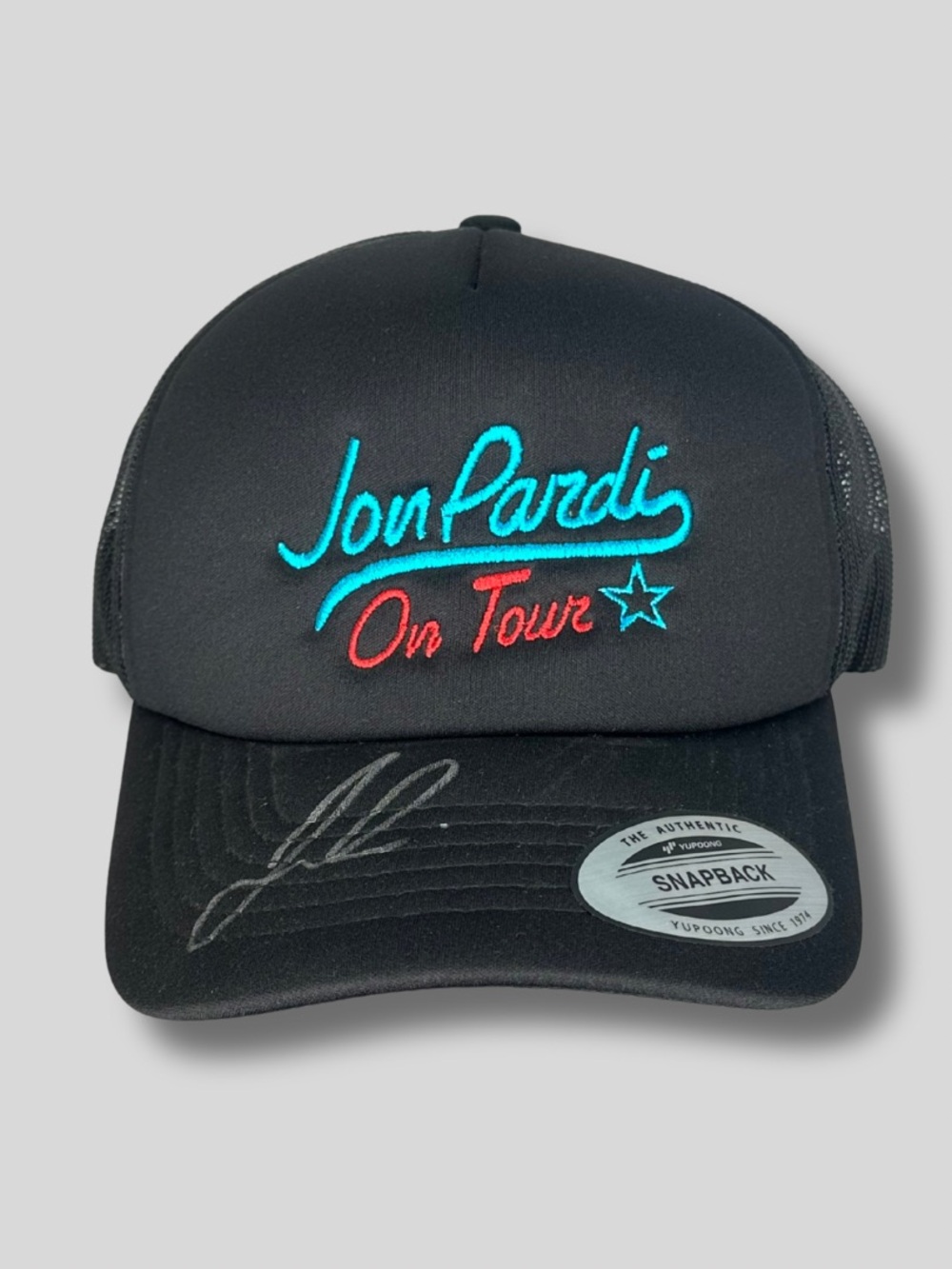 Jon Pardi Signed Autographed On Tour Trucker Hat Yupoong Country Music Snapback
